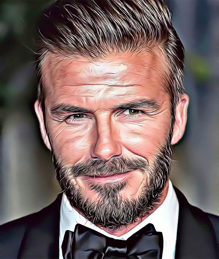 David Beckham Digital Art by Russ Carts