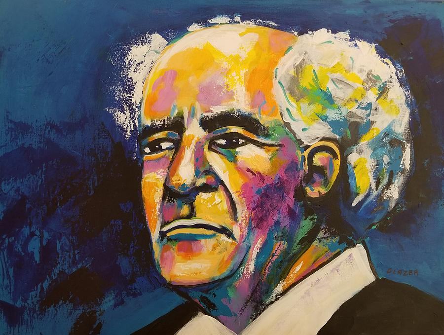 David Ben-Gurion Painting by Stuart Glazer