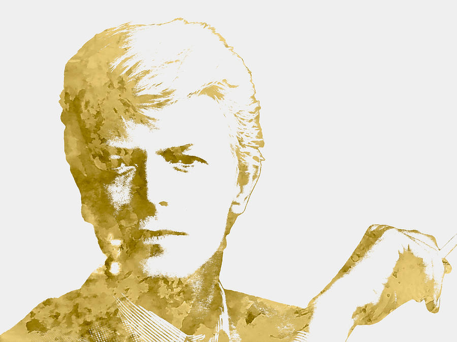 David Bowie 1b Mixed Media by Brian Reaves