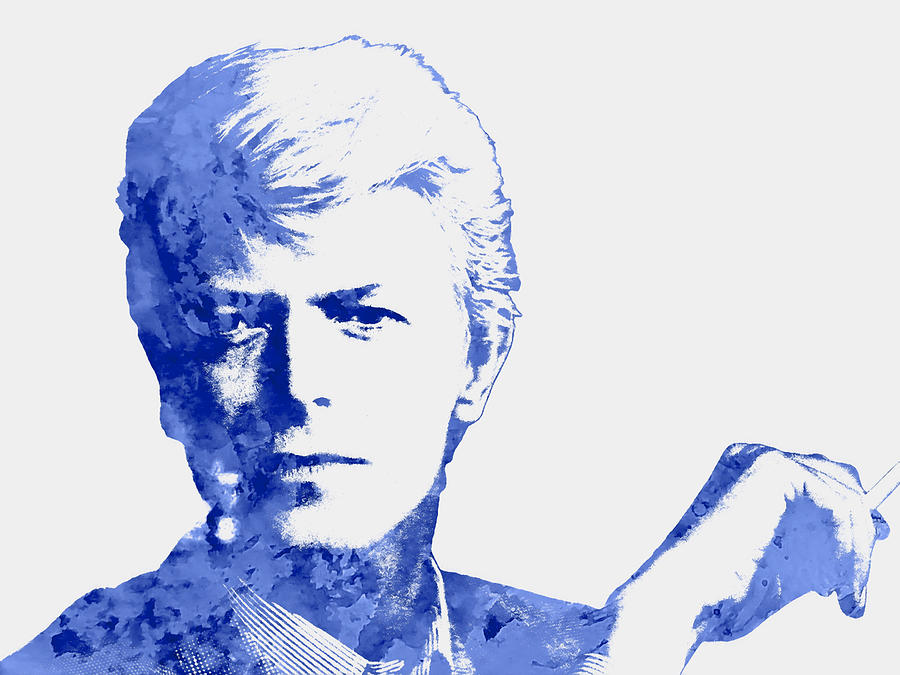 David Bowie 1e Mixed Media by Brian Reaves