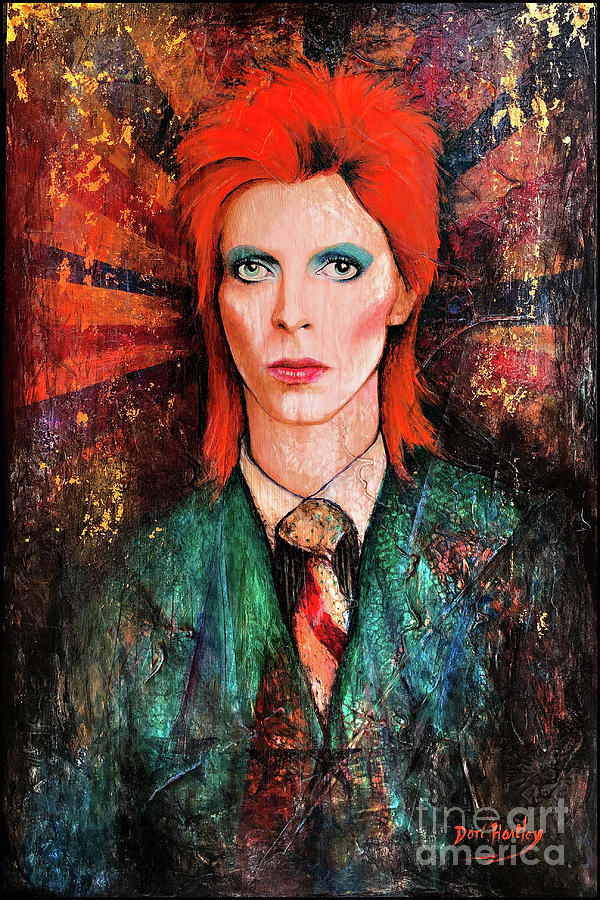 David Bowie Painting - David Bowie is Real by Dori Hartley