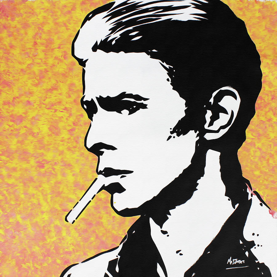 David Bowie Painting - David Bowie - The Thin White Duke by Mr Babes