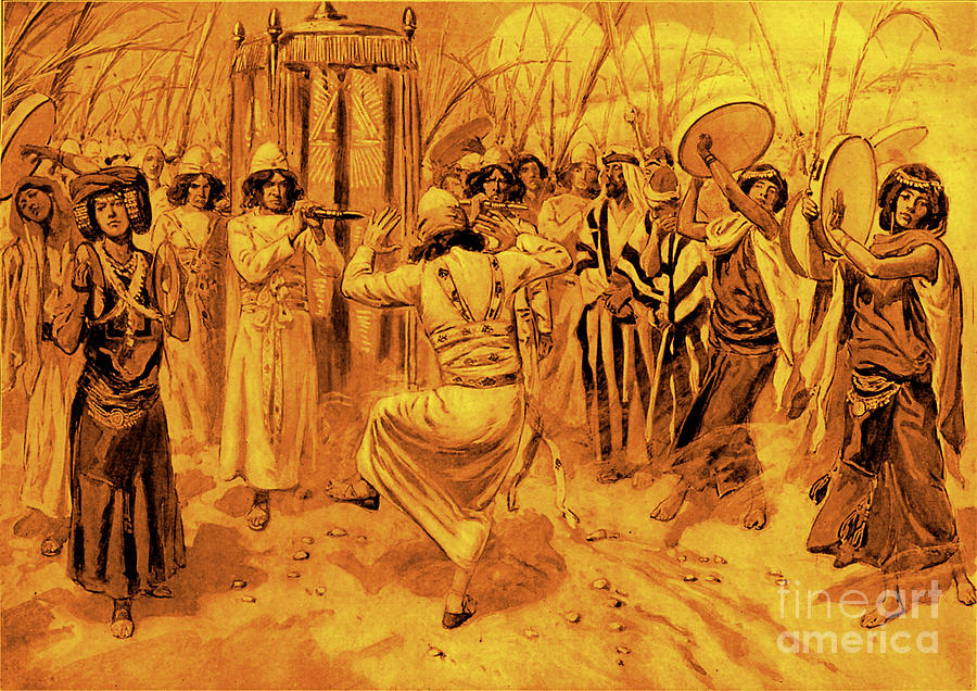James Jacques Joseph Tissot Painting - David Dancing Before The Ark By Tissot by James Jacques Joseph Tissot