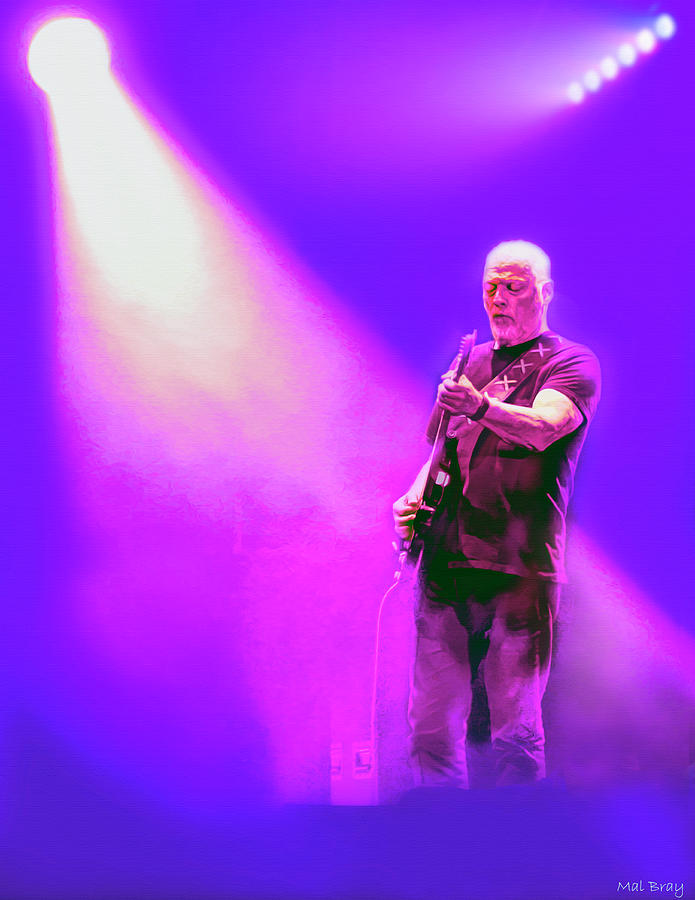 David Gilmour In The Spotlight Mixed Media