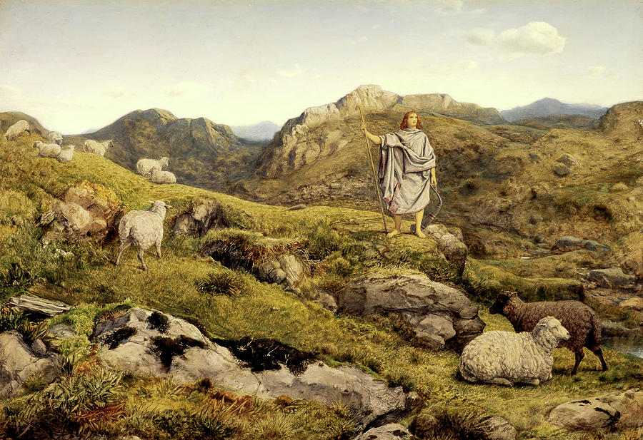 William Dyce Painting - David in the Wilderness  by William Dyce