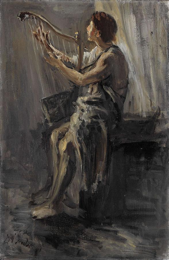 David. Painting by Joseph Israels -1824-1911-