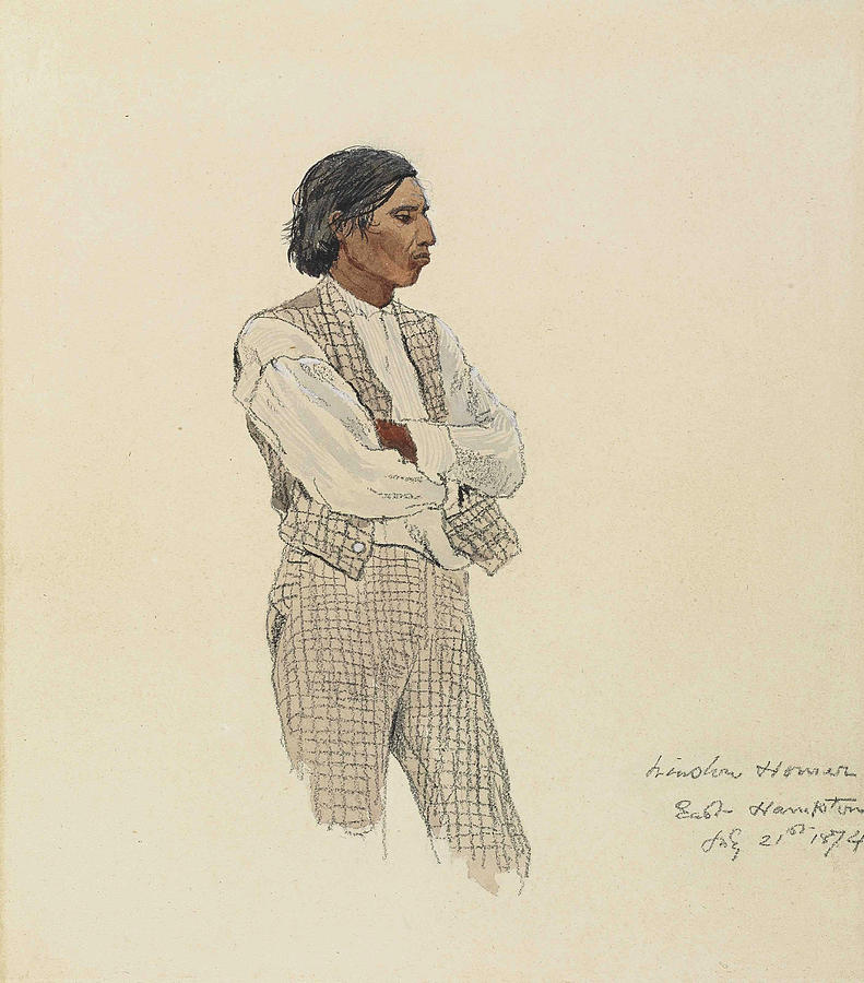 David Pharoah, The Last of the Montauks Drawing by Winslow Homer