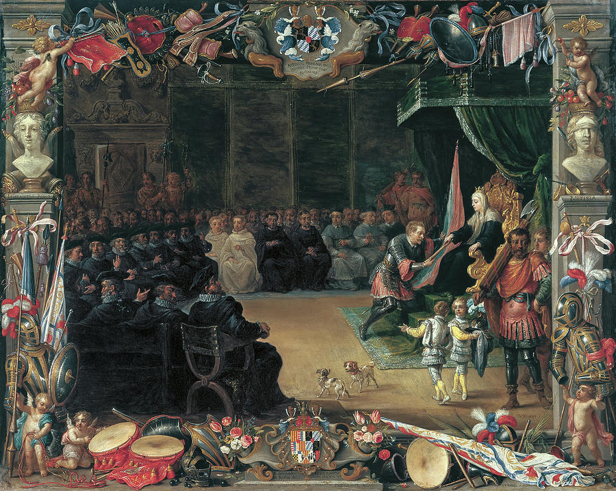 David Teniers II and Jan van Kessel I -Antwerp, 1610-Brussels, 1690 and Antwerp, 1626-79-. The Pr... Painting by David Teniers II and Jan van Kessel I David Teniers II and Jan van Kessel I -Antwerp, 1610-Brussels, 1690 and Antwerp, 1626-79-. The Pr... Painting by David Teniers II and Jan van Kessel I