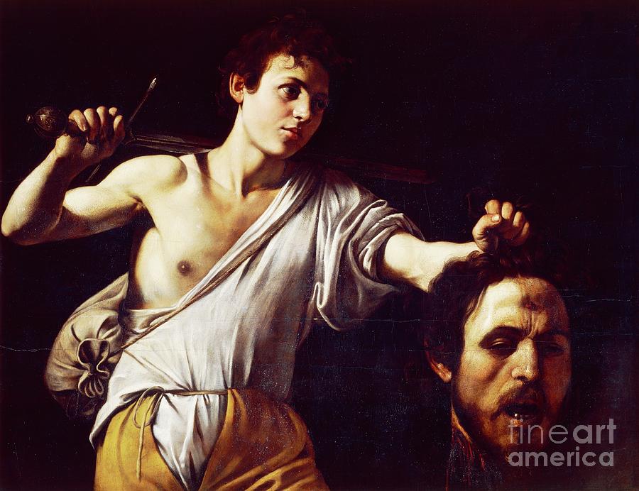 David With Head Of Goliath By Michelangelo Merisi, Known As Caravaggio Painting by Caravaggio