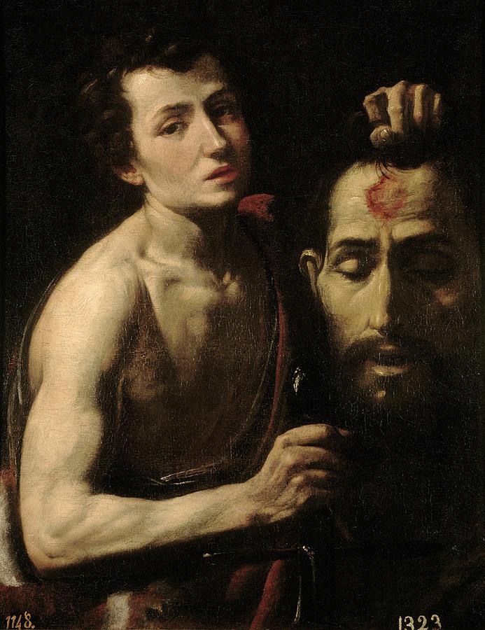 David with the Head of Goliath, First quarter 17th century, Italian School,... Painting by Tanzio da Varallo -c 1580-c 1632-