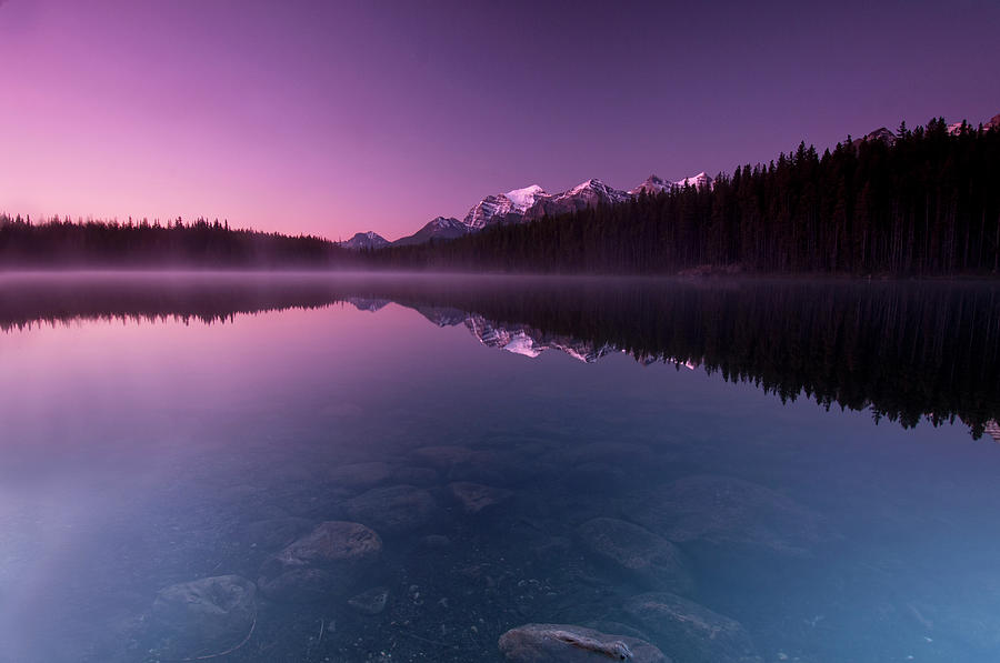 Dawn At Herbert Lake Photograph by Brook Tyler Photography