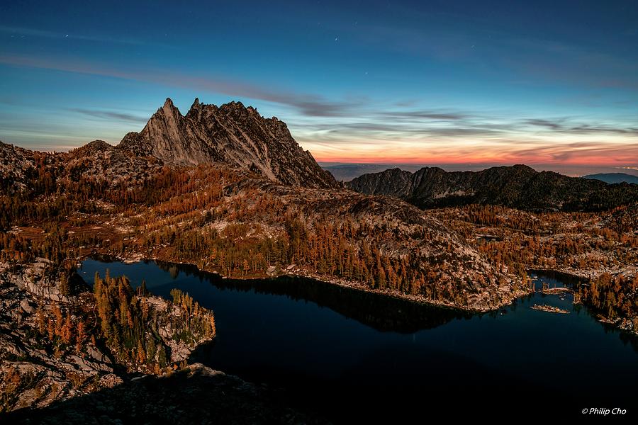 Dawn at mountain Photograph by Philip Cho