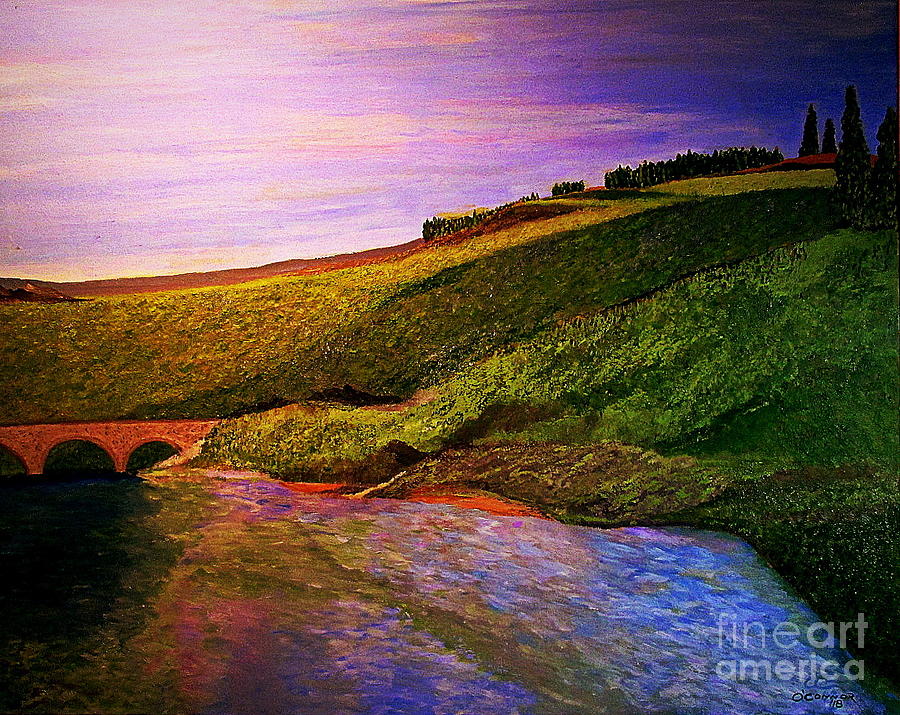 Dawn at Vetheuil Painting by Bill OConnor