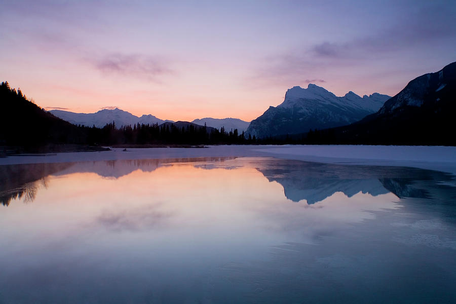 Dawn At Vermilion Lake, Banff National Photograph by Tongshan