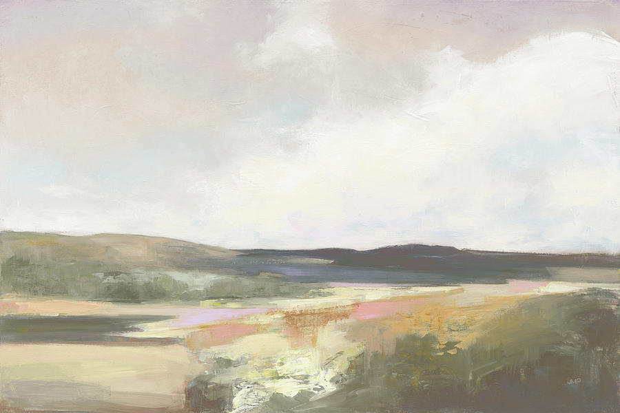 Mountain Painting - Dawn By The Water Neutral by Julia Purinton