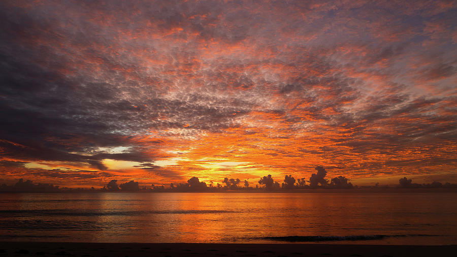 Dawn Glow Delray Beach Florida Photograph by Lawrence S Richardson Jr