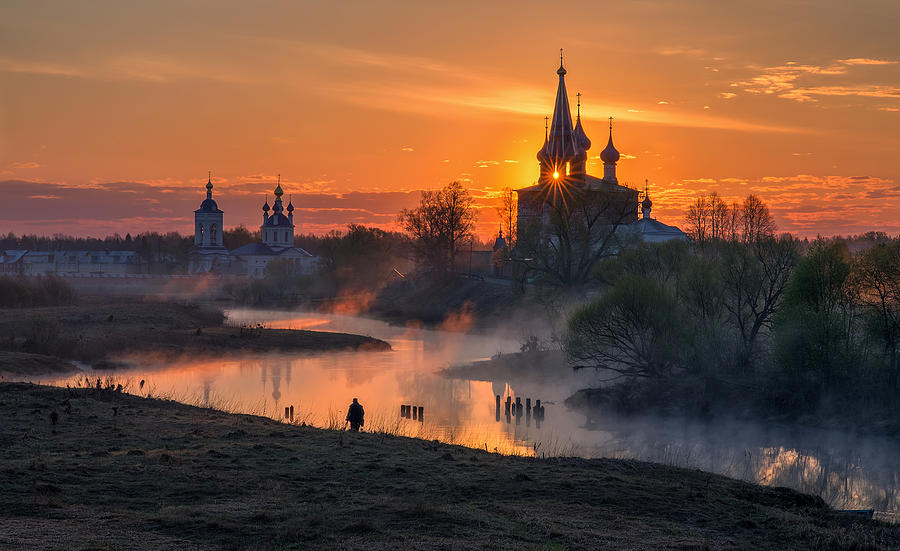 Landscape Photograph - Dawn In Dunilovo by Sergey Davydov
