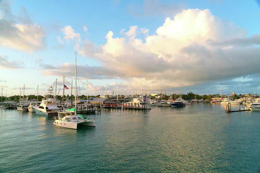 Dawn In Key West Marina Photograph