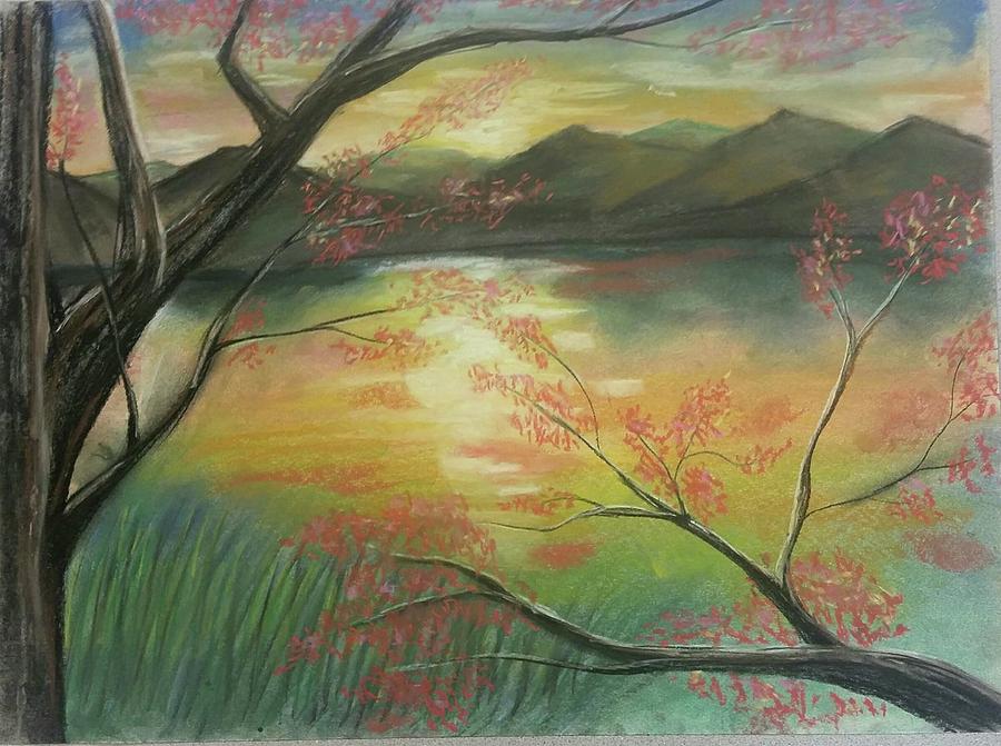 Mountain Pastel - Dawn Landscape by Lisa Bunsey