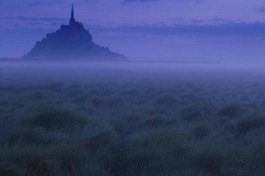 Dawn, Mist And Field, Normandy, France Photograph by Walter Bibikow