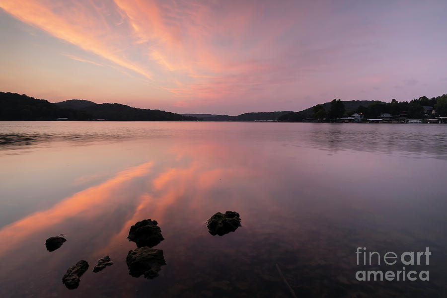 Dawn on Lake of the Ozarks Photograph by Dennis Hedberg