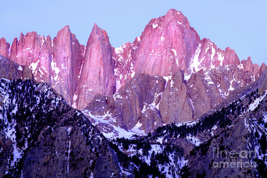 Dawns Early Light, Mount Whitney Photograph by Douglas Taylor