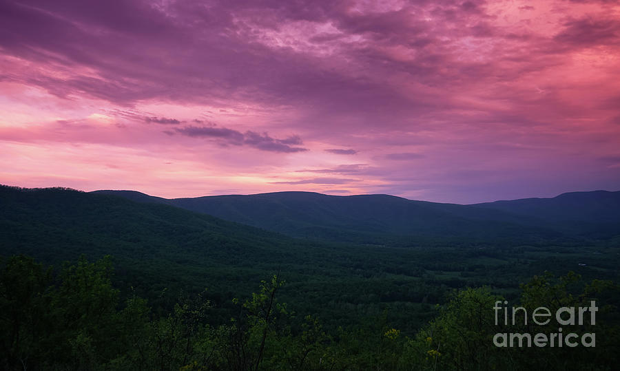 Day Is Done In The Blue Ridge Photograph