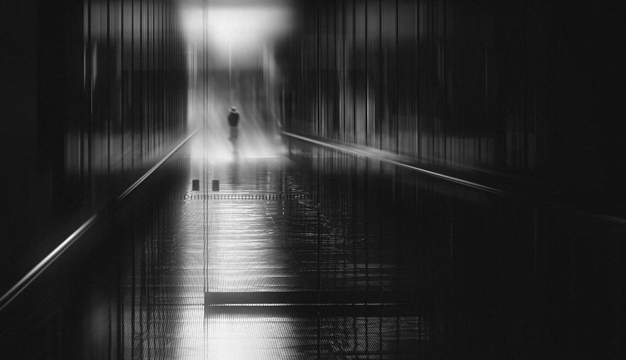 Black And White Photograph - Day Of Departure... by Teruhiko Tsuchida