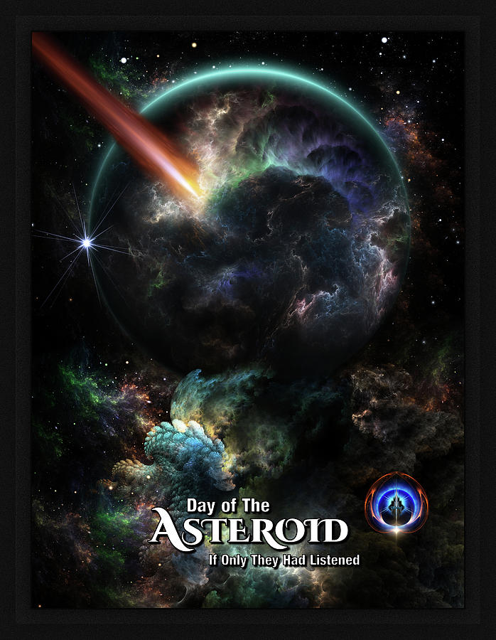 Day Of The Asteroid SciFi Fractal Art Digital Art by Rolando Burbon