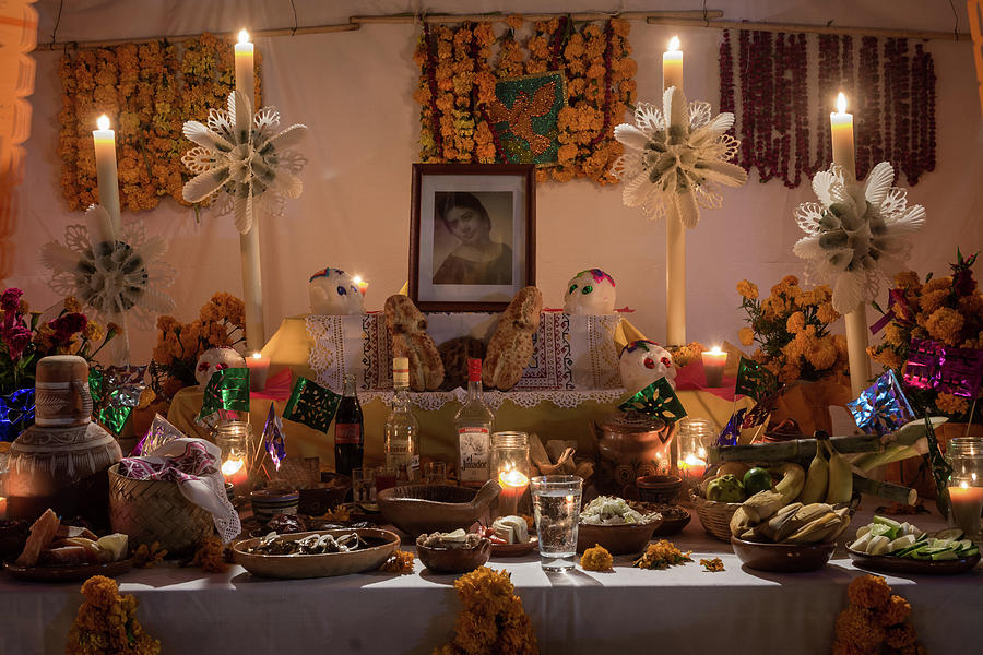 Day Of The Dead Altar In Mexico Photograph by Dane Strom