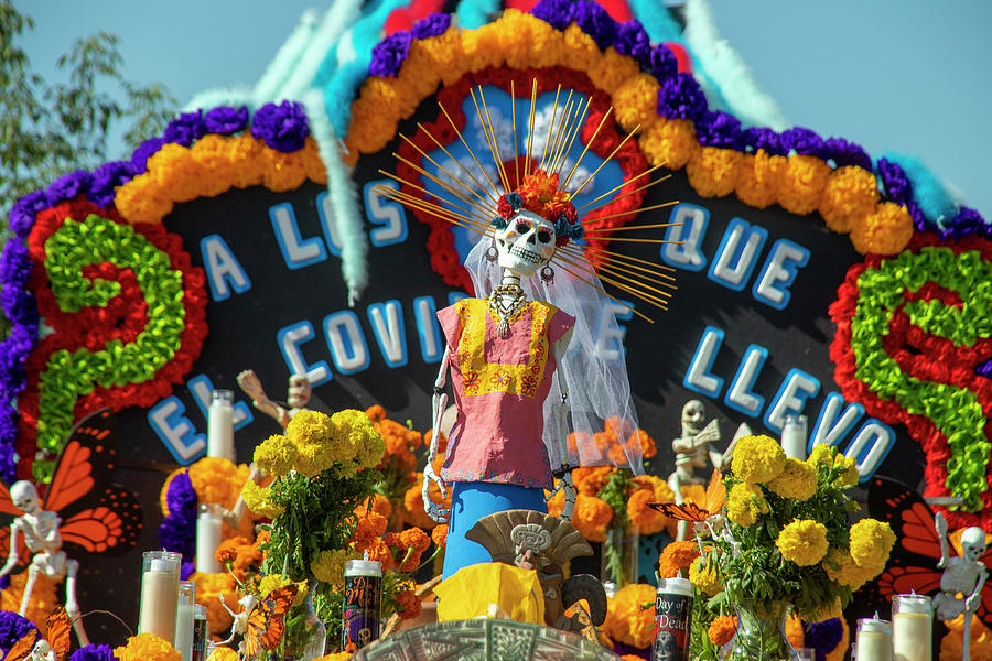 Day Of The Dead Truck Photograph by Spencer Grant
