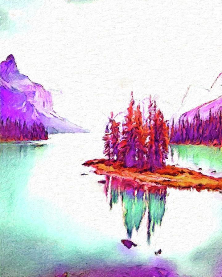 Day on the Lake Digital Art by Lawrence Allen