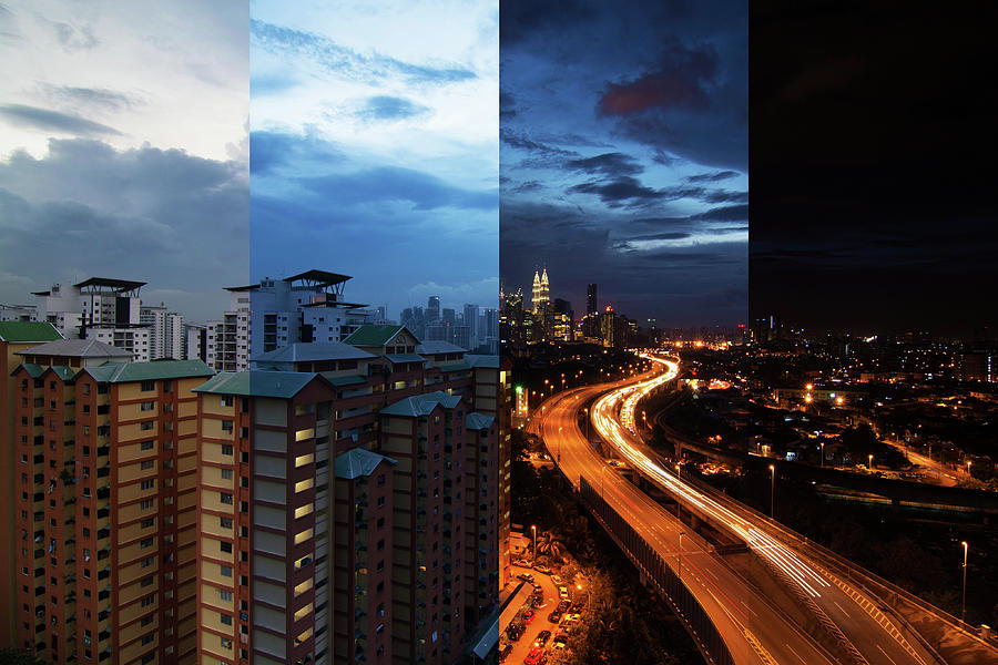 Day To Night, Kuala Lumpur Photograph by Mohamad Zaidi Photography