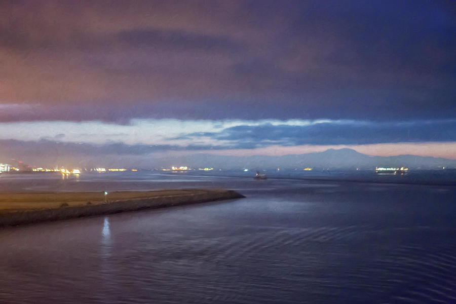 Daybreak at Americas Port painterly Photograph by Belinda Greb