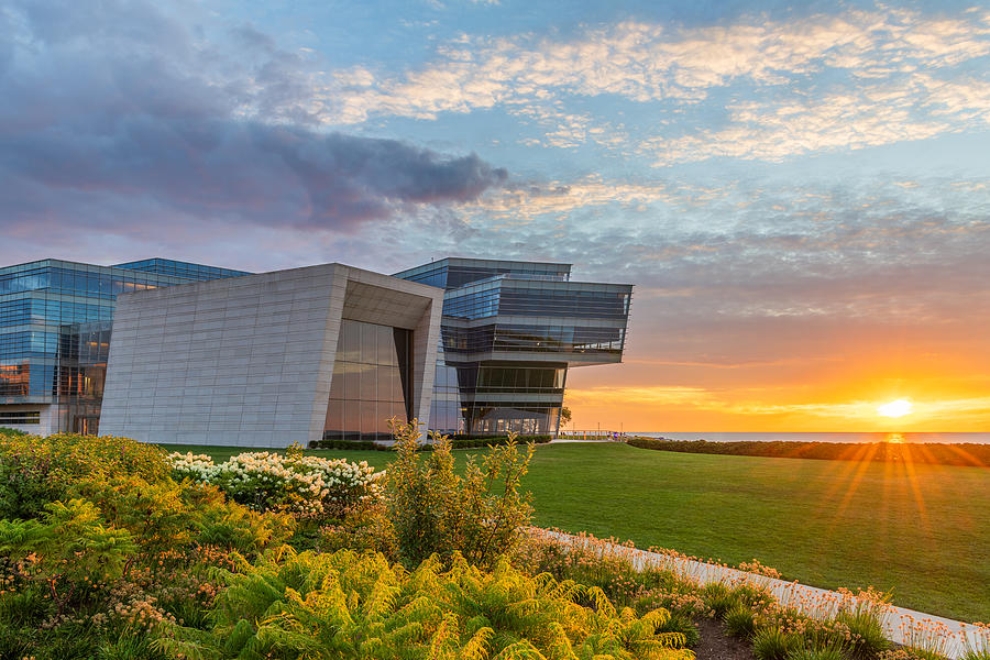 Daybreak At Northwestern University Center For The Musical Arts Photograph by Tom Pazol