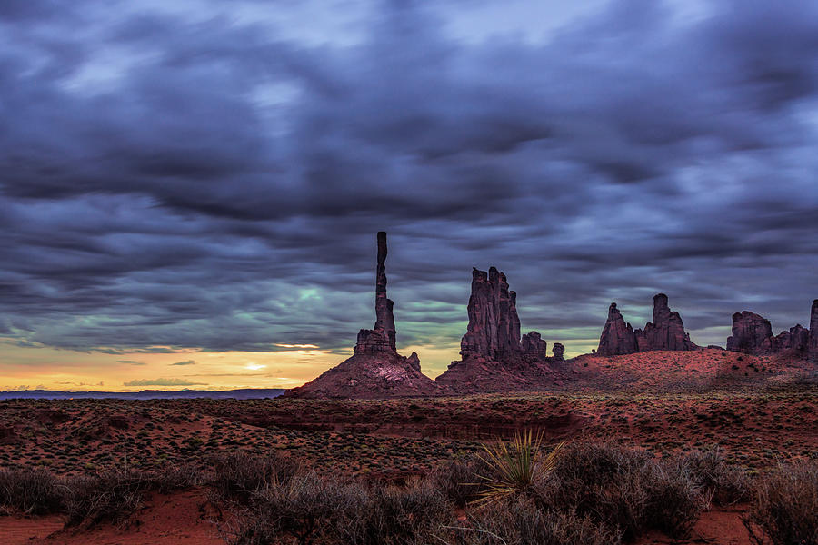 Daybreak at Totem Pole Rock Photograph by Paul LeSage