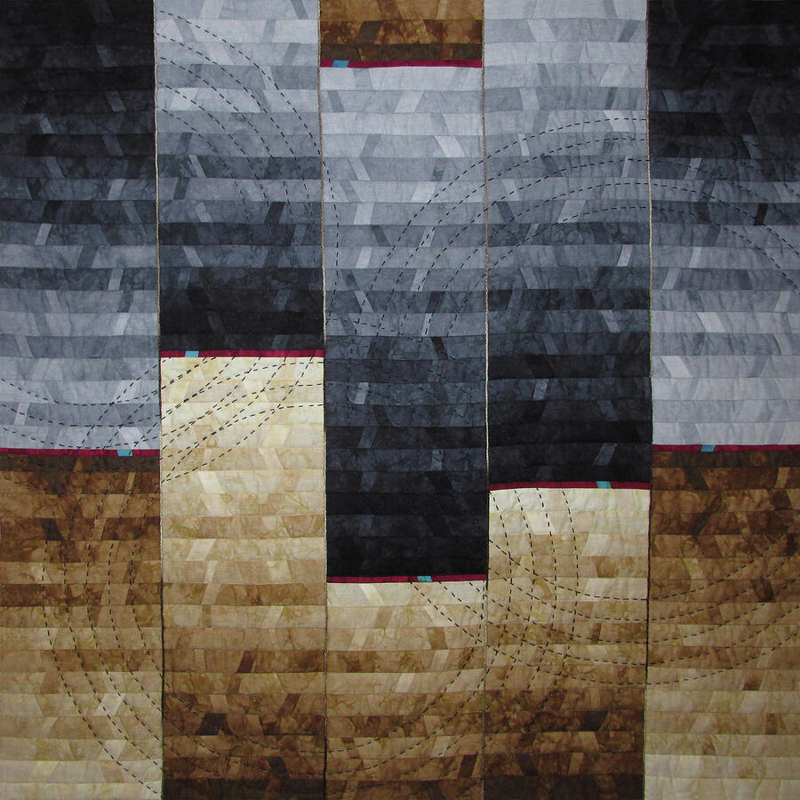 Abstract Tapestry - Textile - Daybreak is Your Midnight by Pam Geisel Abstract Tapestry - Textile - Daybreak is Your Midnight by Pam Geisel