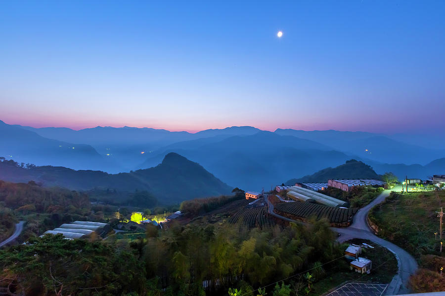 Daybreaking At A Mountain Village Photograph by Jung-pang Wu