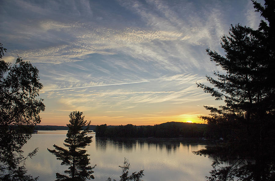 Daydream - Sunrise - Wollaston Lake - Ontario, Canada Photograph by Spencer Bush