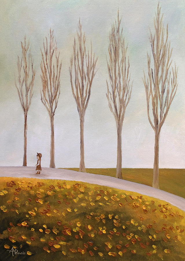 Tree Painting - Days When The Rains Came by Angeles M Pomata