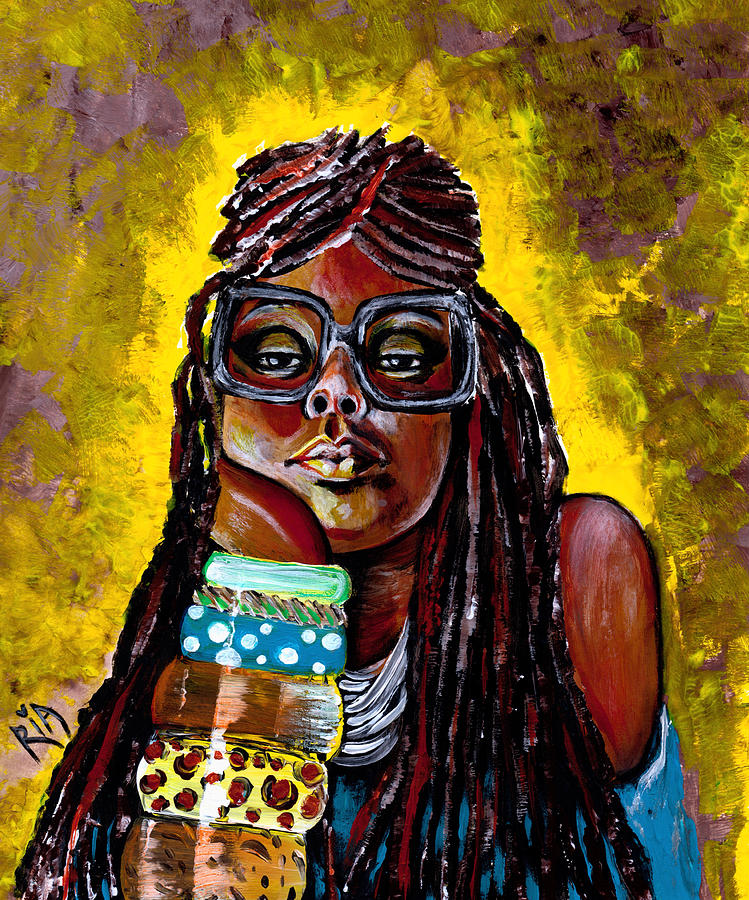 Braids Painting - Daze like this by Artist RiA Braids Painting - Daze like this by Artist RiA