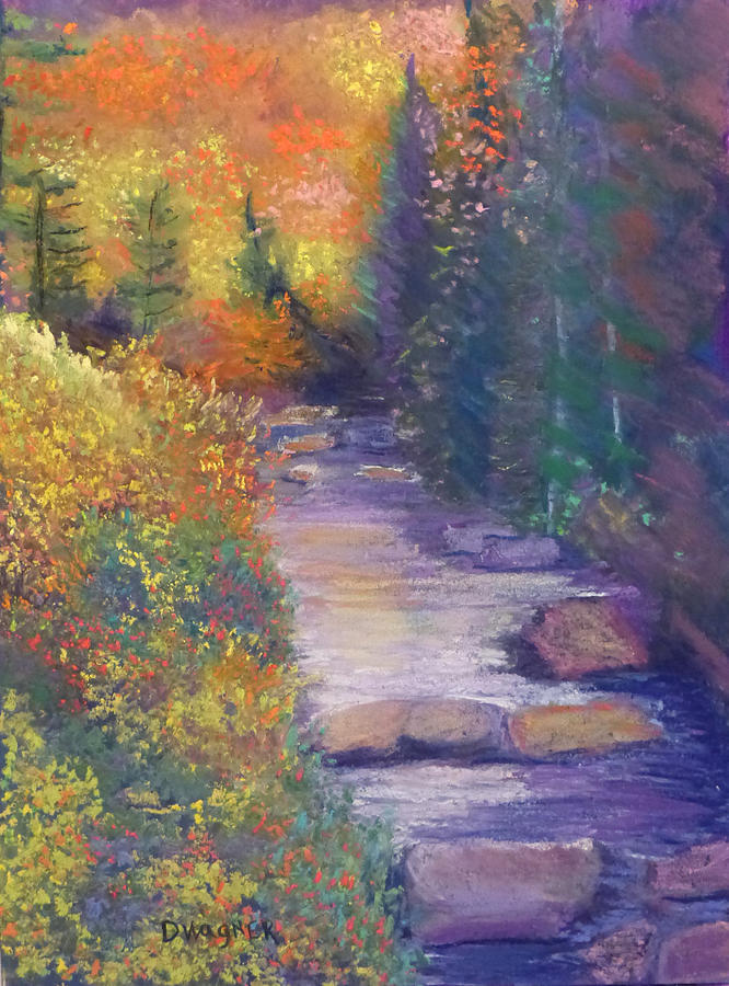 Fall Pastel - Dazzling Stream by Denise Wagner