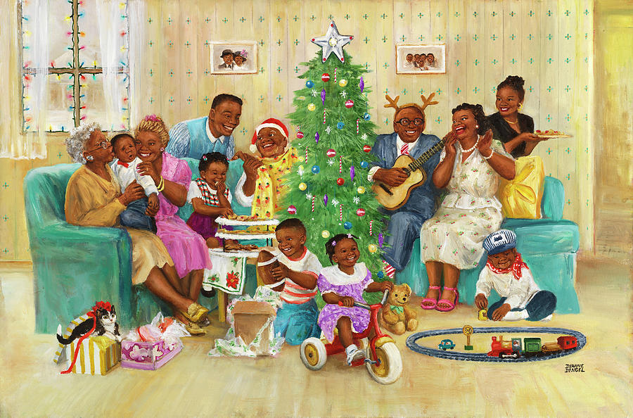 Christmas Painting - Dd_038 by Dianne Dengel Christmas Painting - Dd_038 by Dianne Dengel