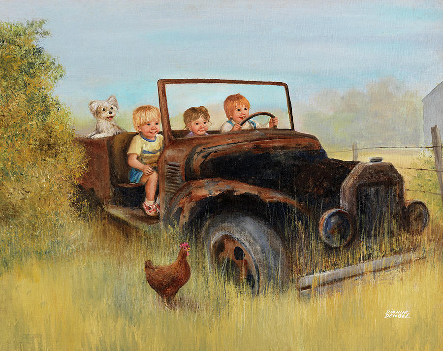 Country Painting - Dd_045 by Dianne Dengel