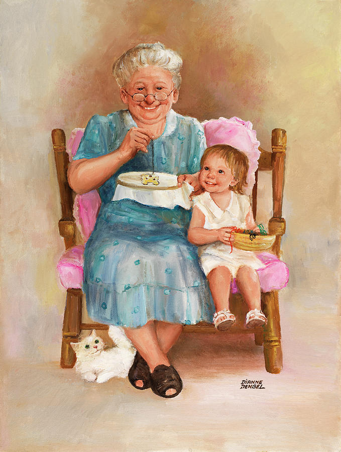 Grandma Painting - Dd_064 by Dianne Dengel