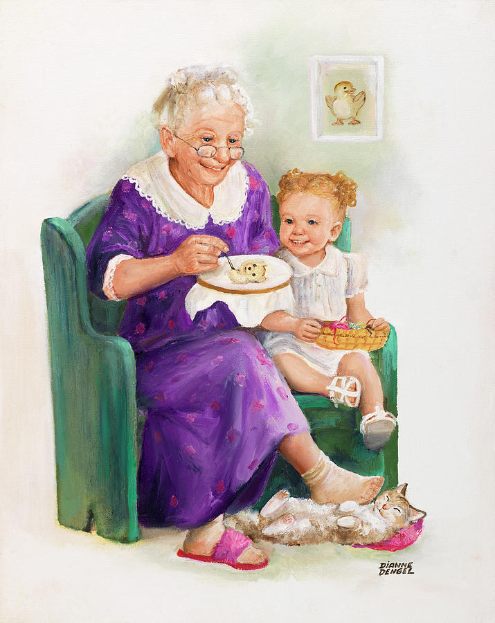 Grandma Painting - Dd_081 by Dianne Dengel