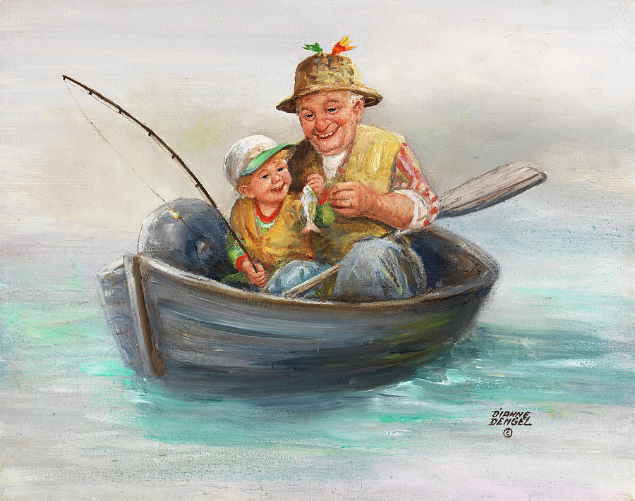 Boat Painting - Dd_099 by Dianne Dengel