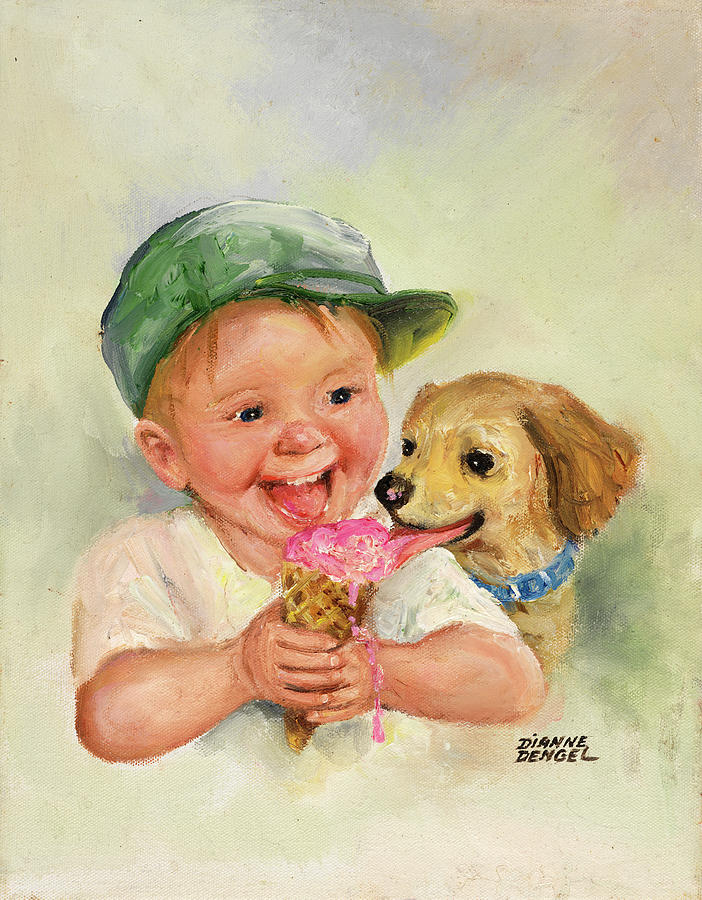 Ice Cream Painting - Dd_105 by Dianne Dengel