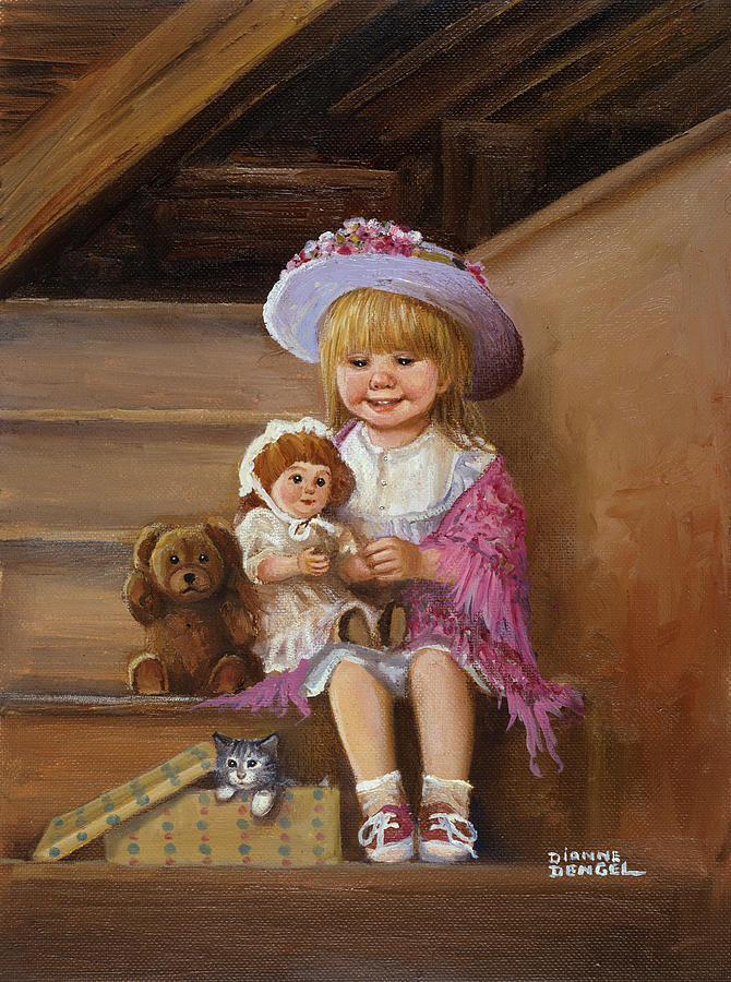 Doll Painting - Dd_143 by Dianne Dengel