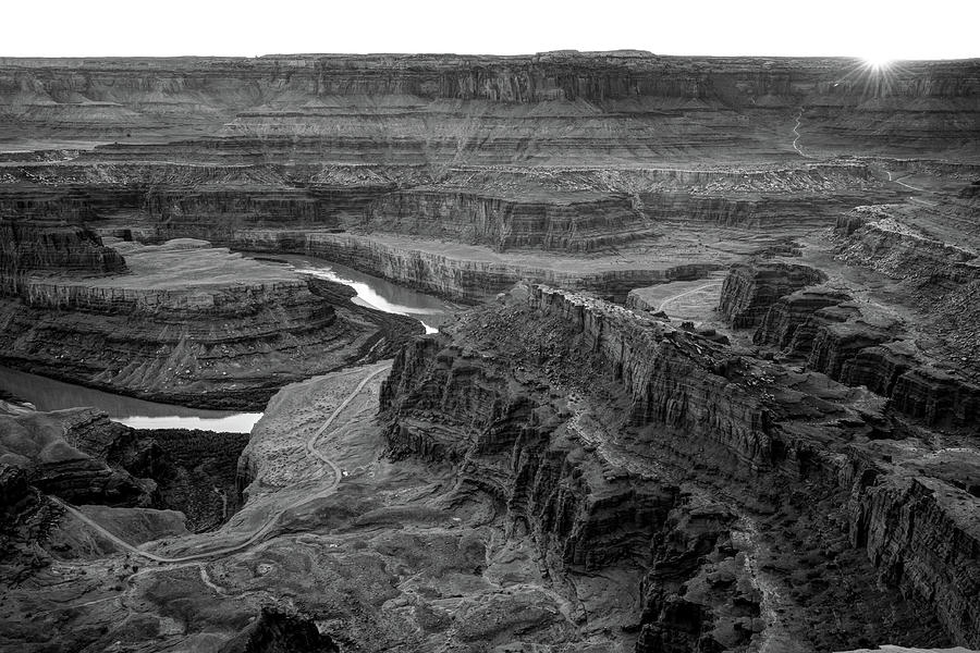 Canyonlands National Park Photograph - Dead Horse Point State Park Monochrome Landscape by Gregory Ballos